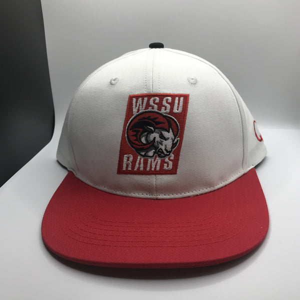 Winston Salem State University -RAMS- (Snapback) - White