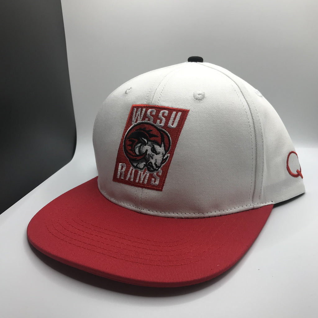 Winston Salem State University -RAMS- (Snapback) - White – Q Jackson  Apparel Company